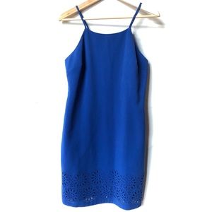 Banana Republic Blue Spaghetti Strap Sheath Dress